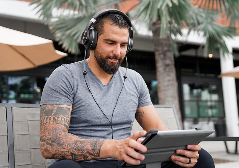 DefenderShield® EMF Radiation-Free Air Tube Over-Ear Headphones