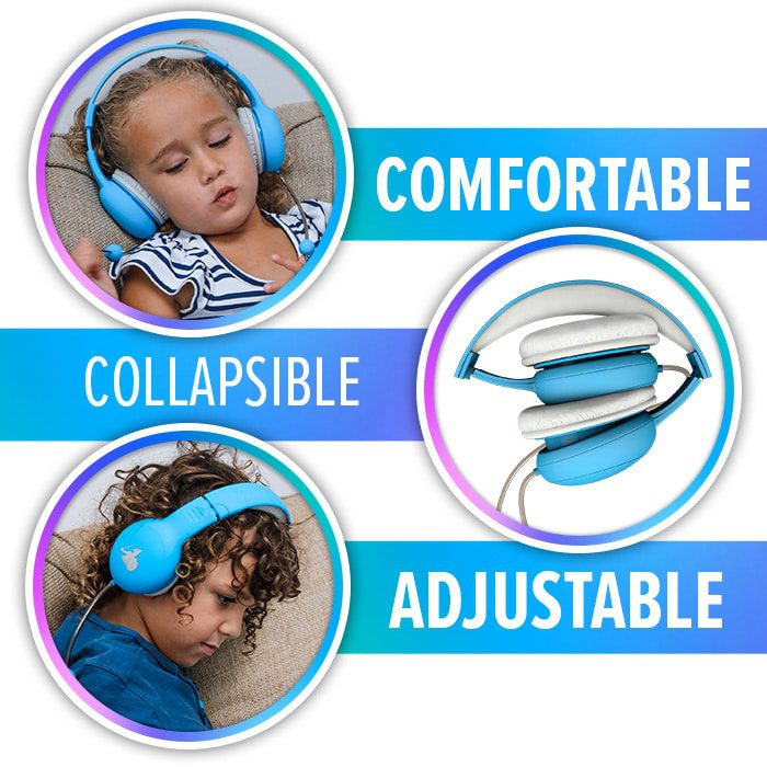 DefenderShield® EMF Radiation-Free Air Tube Kids Headphones